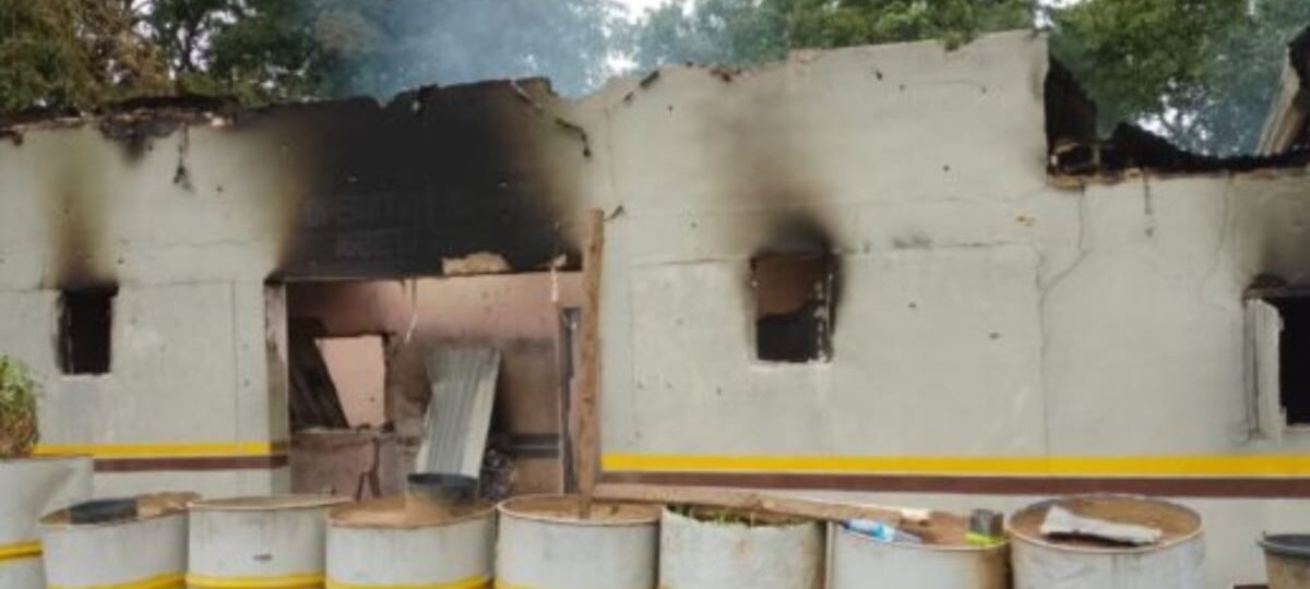 Suspected bandits attack security base, cart away properties in Oyo [PHOTOS]