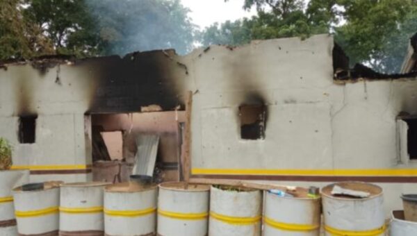 Suspected bandits attack security base, cart away properties in Oyo [PHOTOS]