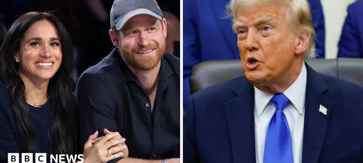 Watch: Trump 'happy' that Prince Harry and Meghan left the US
