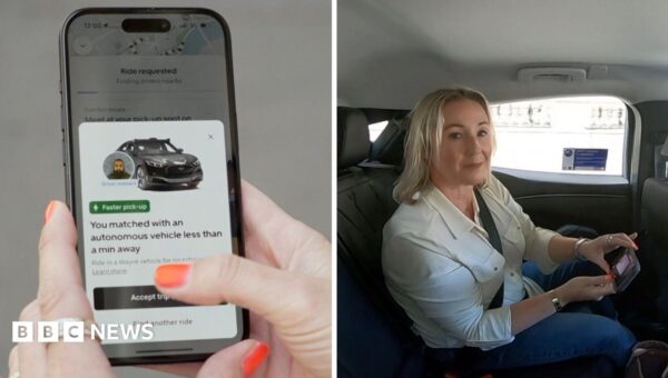 Watch: Uber launches UK’s first robotaxis with a driver – here’s what it’s like to ride in one