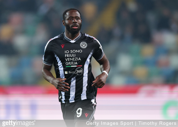 Napoli considers January move for Udinese striker Keinan Davis