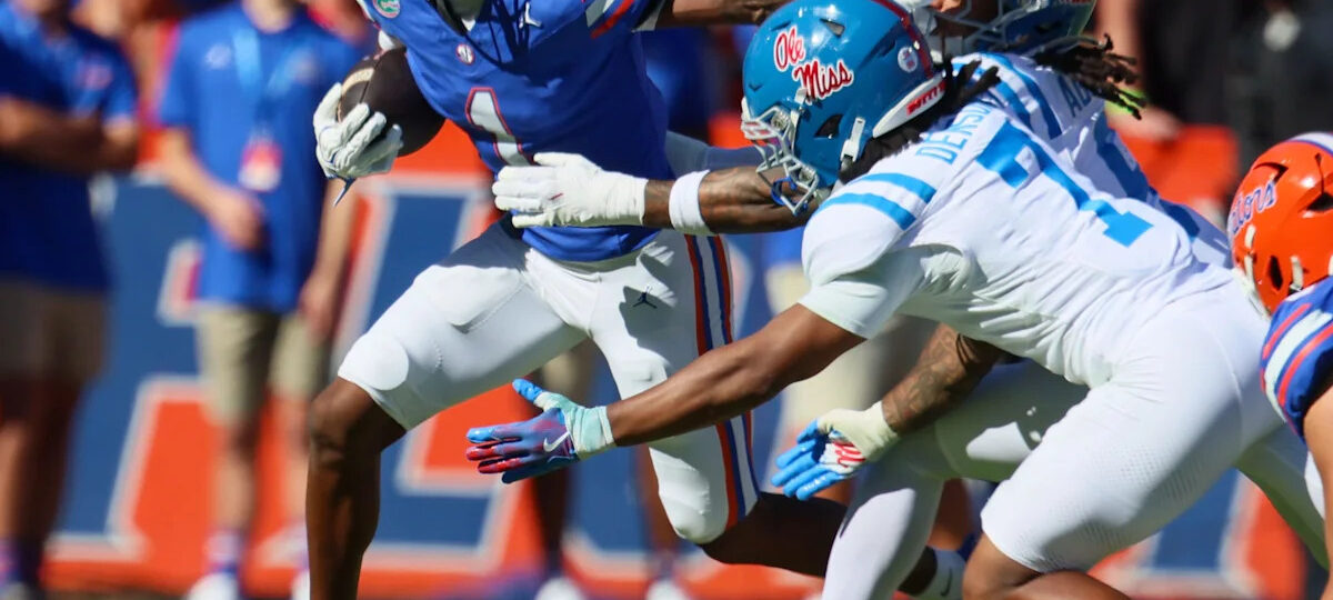 What happened to Florida football WR Vernell Brown III vs Ole Miss?