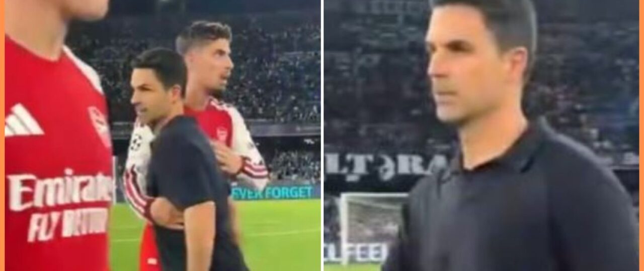 Video: Arsenal star appears to snub Arteta amid claims he’s “p*****d off”