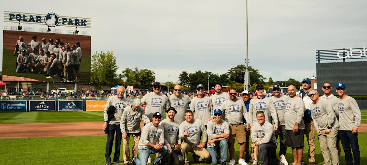 Leominster's 1996 state championship baseball team honored at Polar Park