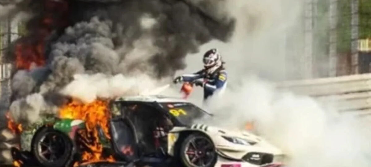 British driver thanks rival for saving his life in horrific motor-racing crash