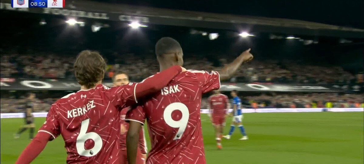 Watch: Cody Gakpo produces stunning trivela assist as Alexander Isak scores twice in three minutes