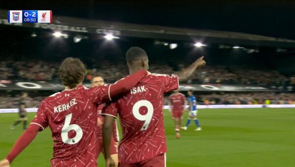Watch: Cody Gakpo produces stunning trivela assist as Alexander Isak scores twice in three minutes