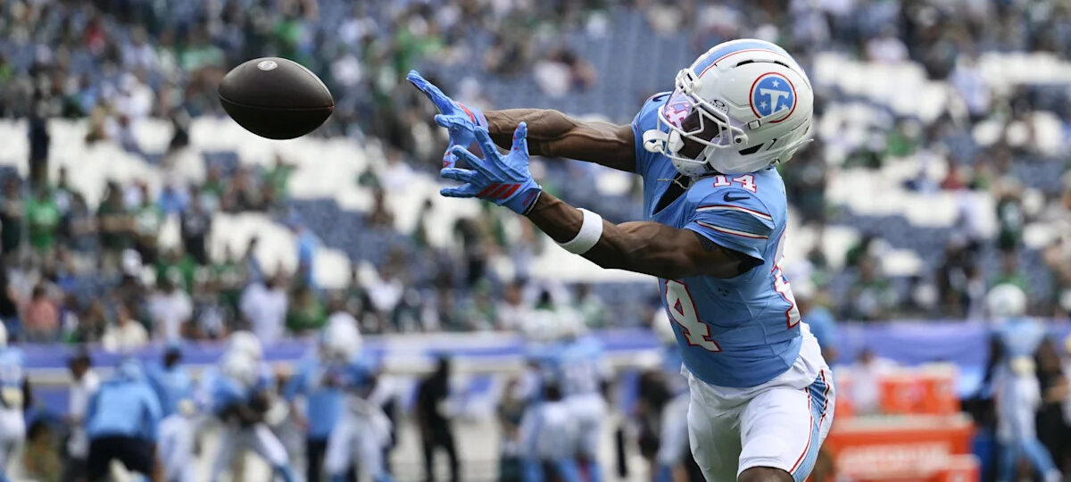 Carnell Tate posts game-high 58 yards