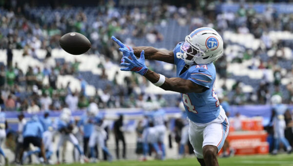 Carnell Tate posts game-high 58 yards