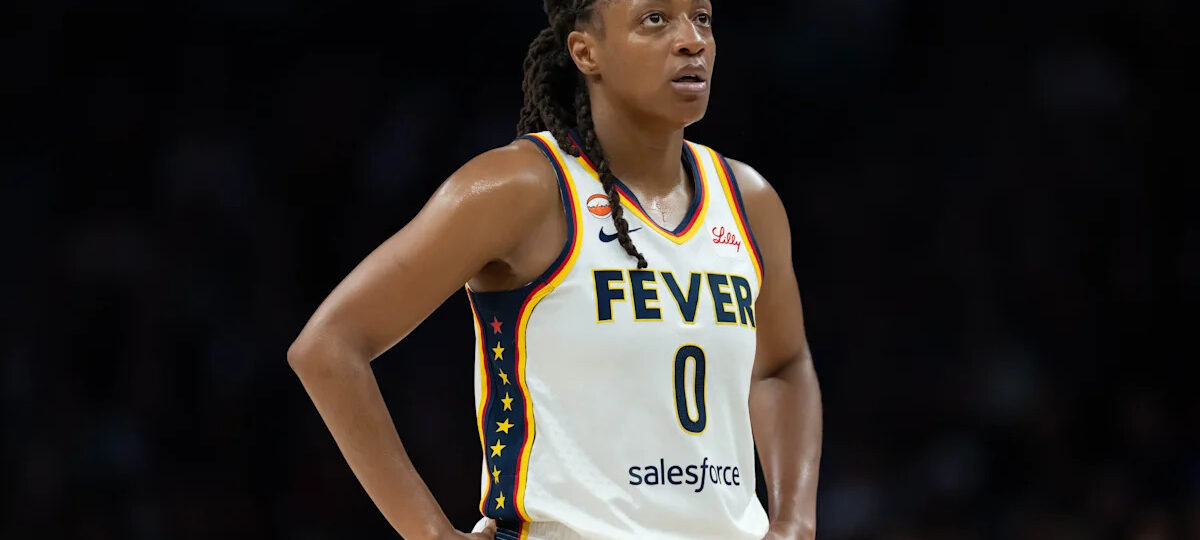 Kelsey Mitchell's scoring streak of 20-point games ends, but Fever star sets another WNBA record