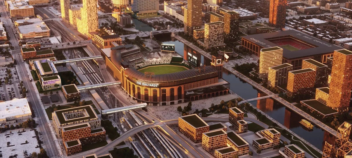 ‘The Railyards:’ New renderings show proposal for riverfront Chicago White Sox stadium