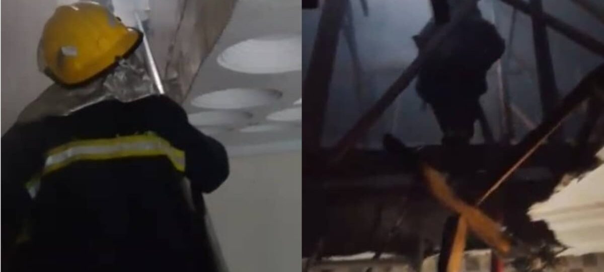 Properties worth millons of naira destroyed as fire ravages residential building in Ibadan