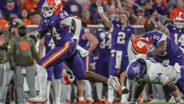Dabo Swinney gives David Eziomume injury update after Clemson RB was carted off vs Cal