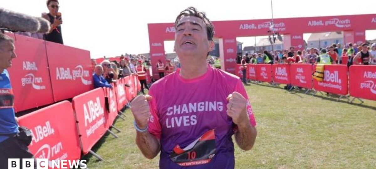 Andy Burnham among Great North Run finishers