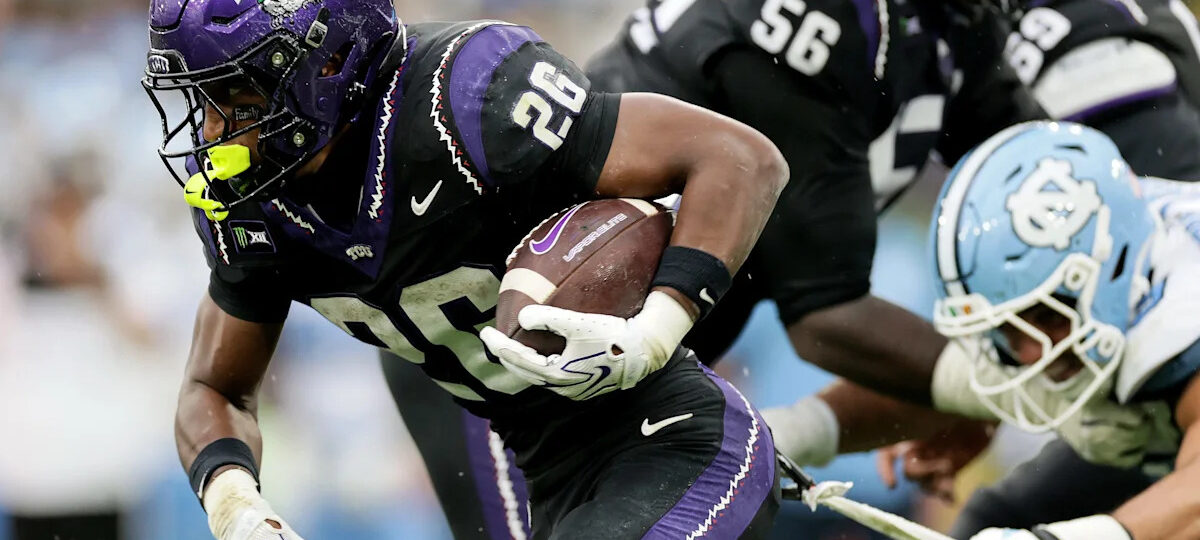 Big 12 football rushing yardage leaders after Week 2