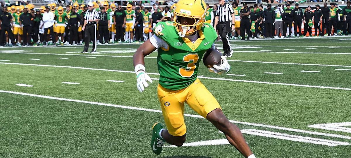 Oregon WR Jeremiah McClellan suffered broken foot before Portland State blowout