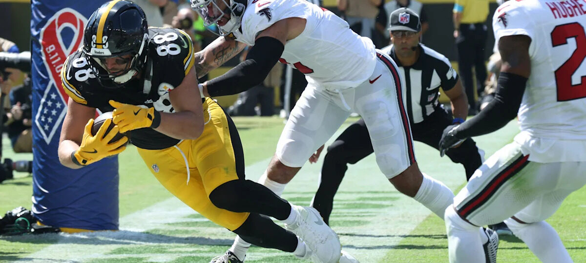 Pat Freiermuth reaches pay dirt in Week 1 vs. Atlanta