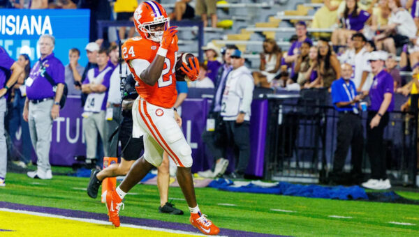 David Eziomume injury updates: Clemson RB carted off with leg injury vs Cal