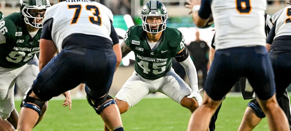 Michigan State announces starting linebacker is out against Nebraska