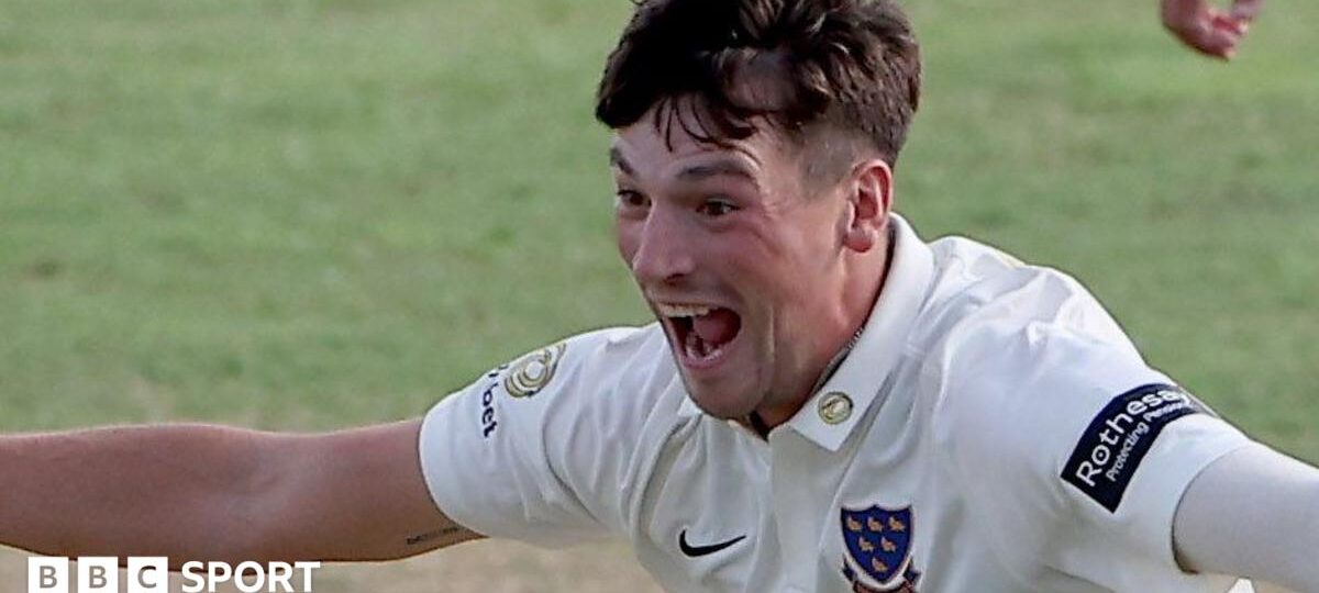 Sussex's Crocombe takes second hat-trick in eight days