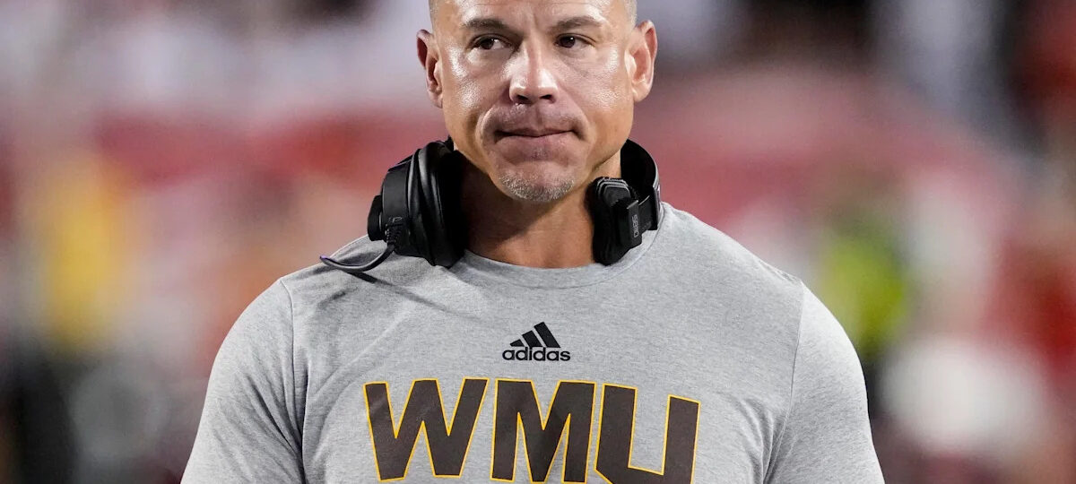 Western Michigan coach says clock ‘was past zeros’ on Michigan’s Hail Mary