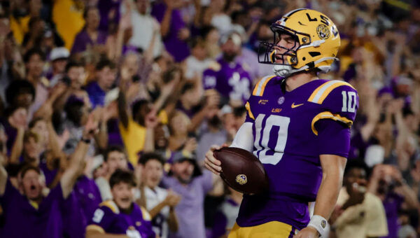 LSU QB Sam Leavitt, initially 'questionable' for high-profile matchup vs. Ole Miss, taken off injury report entirely