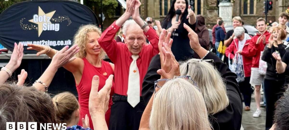 Keep dancing: 100-year-old leads charity flash mob