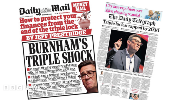 The Papers: ‘Burnham’s triple shock’ and ‘City face expulsion’