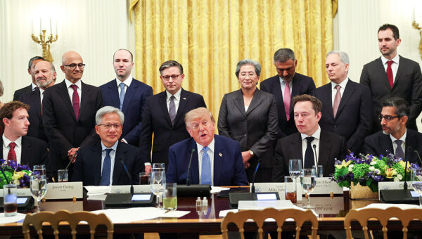 Pledge signed by President Trump and top AI leaders misspells the United States