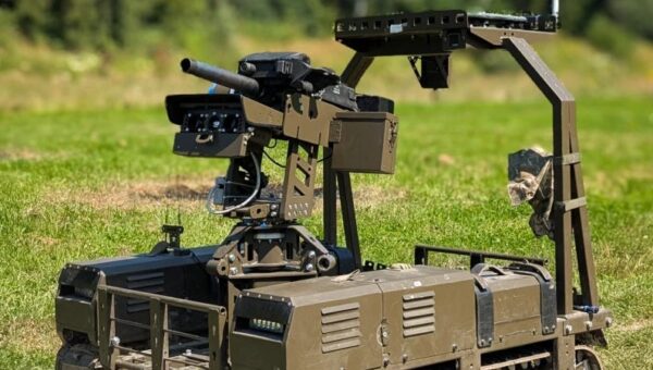Ukrainian war robots with microphones and speakers are listening in and broadcasting surrender messages to Russian troops
