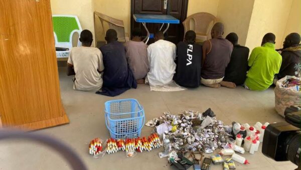 Army arrests nine suspected drug dealers, hands over illicit drugs to NDLEA in Yobe