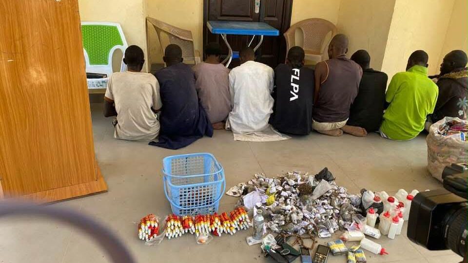 Army arrests nine suspected drug dealers, hands over illicit drugs to NDLEA in Yobe