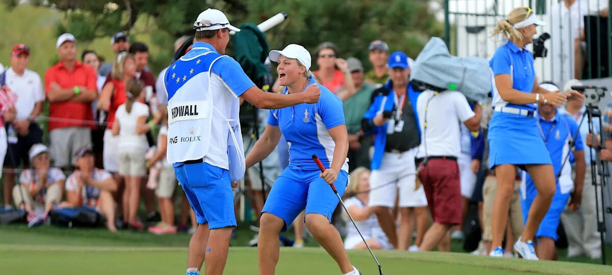 She never won a major but is the only golfer to ever go 5-0 at a single Solheim Cup