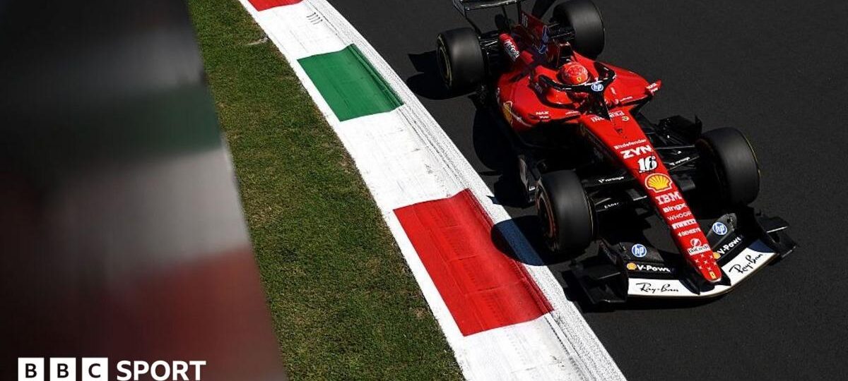 Leclerc leads Hamilton in first practice at Monza