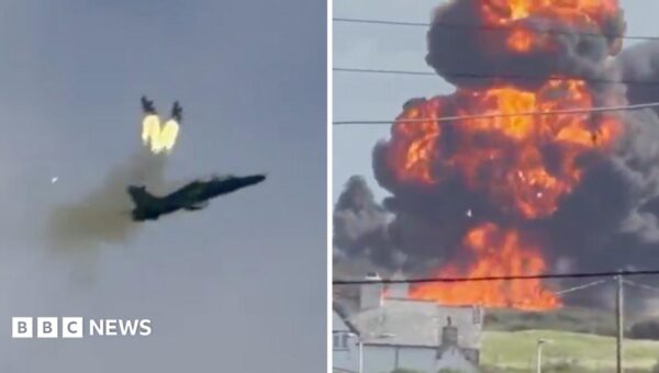What video footage tells us about RAF training jet crash