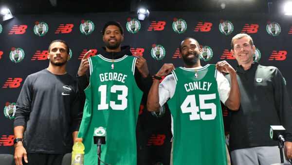 Brad Stevens, Joe Mazzulla open up about adding Paul George, Mike Conley to Boston Celtics