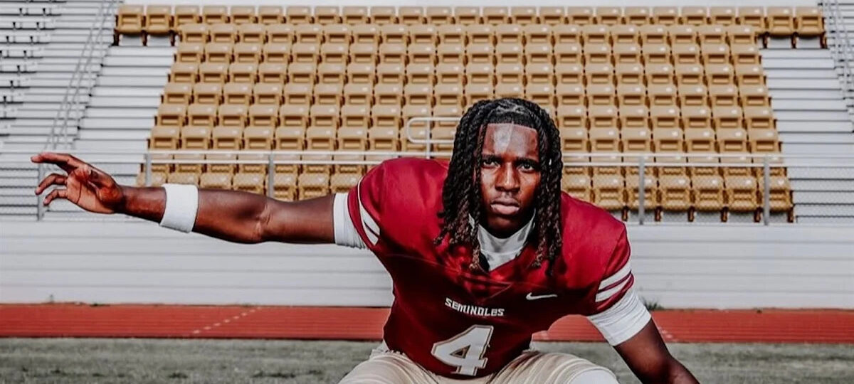 Florida High WR Aaron Johnson II fumbled early. Then he took over