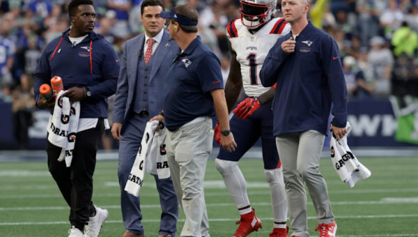 A.J. Brown’s much-anticipated Patriots debut takes scary turn