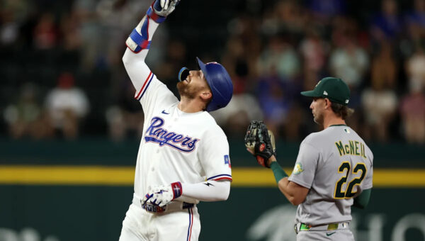 69-70 – Nimmo’s big night helps Rangers cruise to victory over A’s