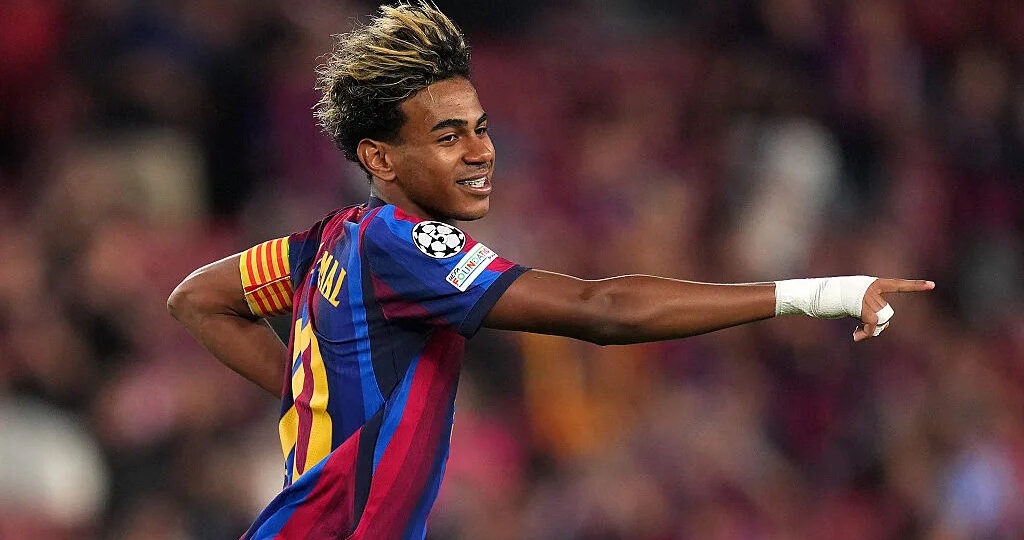 Lamine Yamal, Champions League's third-youngest free-kick scorer