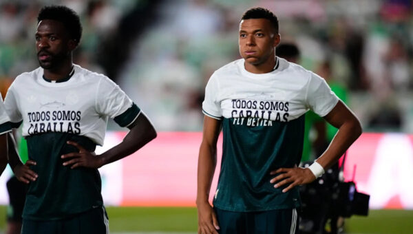 ‘Utter disgust’: Fans react to Vinicius Jr. and Kylian Mbappe amid Ceuta shirt controversy during Elche clash