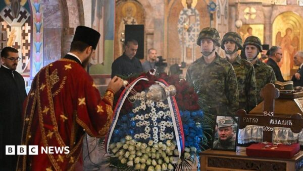 Thousands turn out in Serbia for funeral of 'Butcher of Bosnia' Ratko Mladić