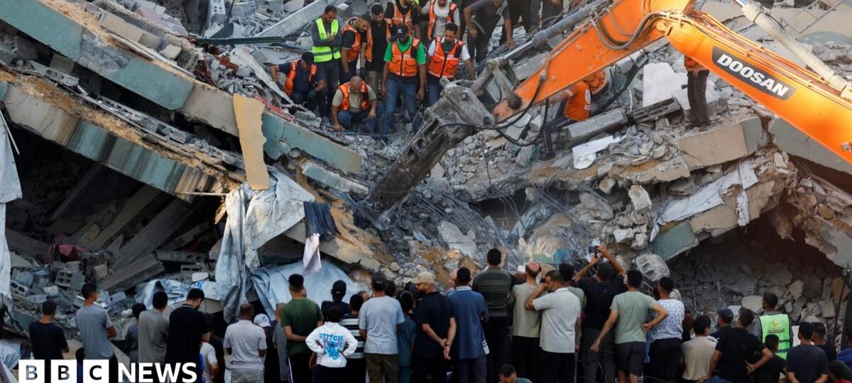 At least 20 killed and dozens missing after war-damaged Gaza building collapses