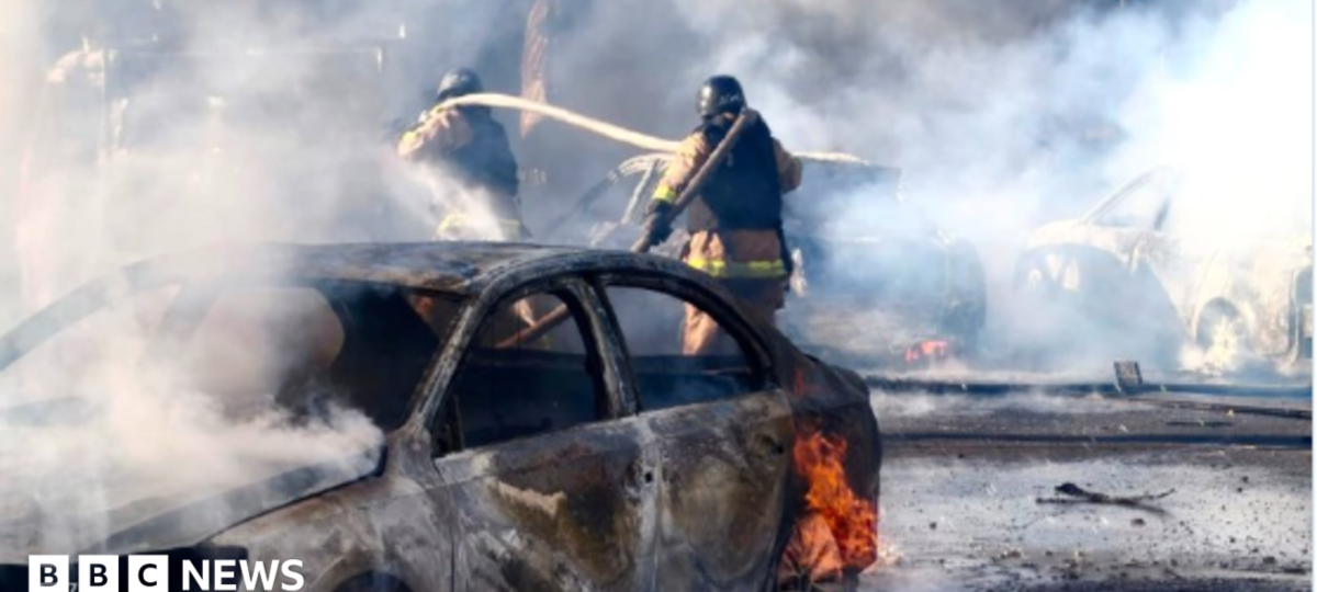 Four killed and 60 injured in Russian strike on shopping centre, Ukraine says