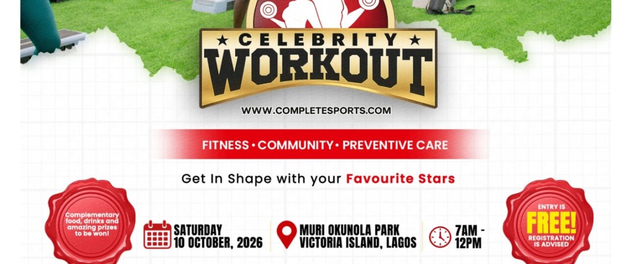 The Complete Sports celebrity workout 2026 is here. You are invited