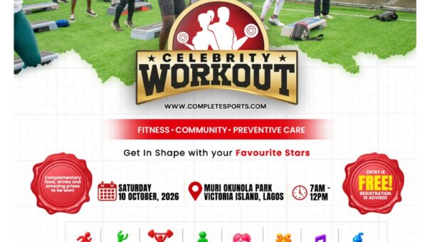 The Complete Sports celebrity workout 2026 is here. You are invited