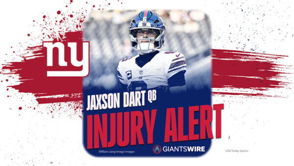 New York Giants QB Jaxson Dart leaves Rams game with injury
