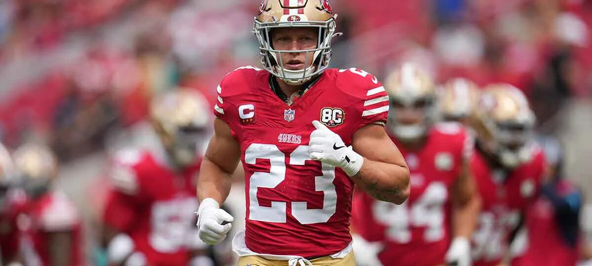 49ers' Christian McCaffrey hits 100 career touchdowns in near-record fashion