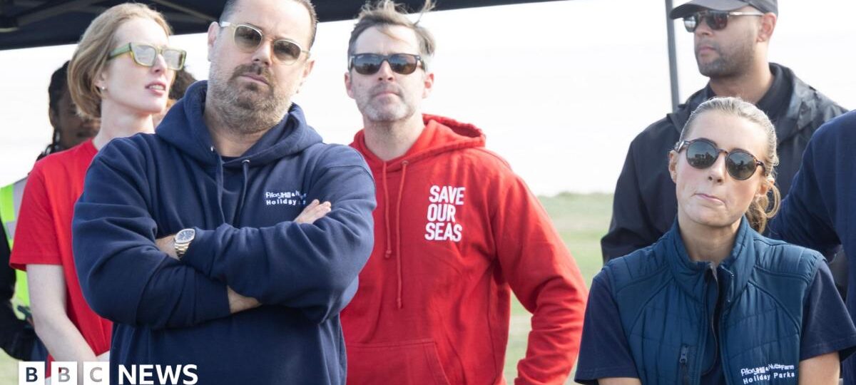 Danny Dyer and Becky Hill join water industry protest