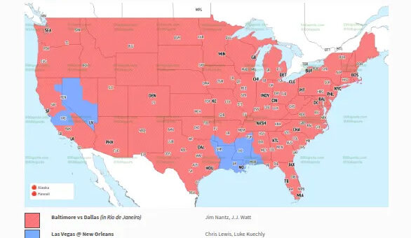 Ravens-Cowboys Week 3 TV coverage map and broadcast crew